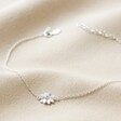 Full length of Daisy Charm Anklet in Silver