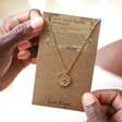 Gold Stainless Steel Scorpio Pendant Necklace in Packaging
