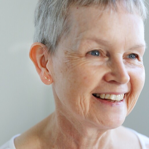 Lisa Angel Mixed Metal Two Peas in a Pod Stud Earrings on Model