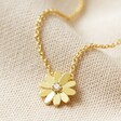 Daisy Charm Necklace in Gold