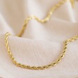 Lisa Angel Gold Stainless Steel Rope Chain Necklace