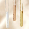 Lisa Angel Delicate Personalised Hand-Stamped Bar Necklace