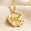 Lisa Angel Ladies' Gold Stainless Steel Aries Pendant Necklace
