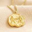 Lisa Angel Gold Stainless Steel Gemini Pendant Necklace