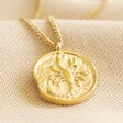 Lisa Angel Ladies' Gold Stainless Steel Scorpio Pendant Necklace