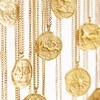 Lisa Angel Gold Stainless Steel Zodiac Pendant Necklaces