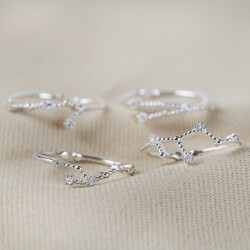 Adjustable Sterling Silver Constellation Ring