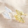 Lisa Angel Ladies' Double Feather Ring in Both Gold and Silver