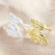 Lisa Angel Ladies' Double Feather Ring in Both Gold and Silver
