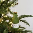 Lisa Angel Felt Gin Bottle Bauble Hanging on Christmas Tree