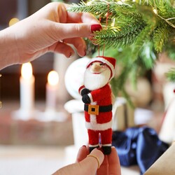 Felt Jolly Santa Hanging Decoration