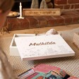 Personalised Festive Houses White Wooden Children's Christmas Eve Box