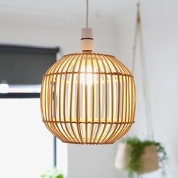 Small Round Rattan Lampshade