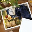 Inside of Personalised Festive Houses White Wooden Christmas Eve Box
