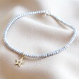 Grey Personalised Freshwater Pearl and Charm Anklet From Lisa Angel