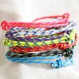 Colours available for Lisa Angel Personalised Men's Cord Bracelet with Disc Charm