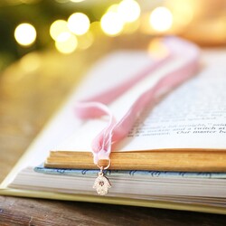 Hamsa Hand Charm Ribbon Bookmark