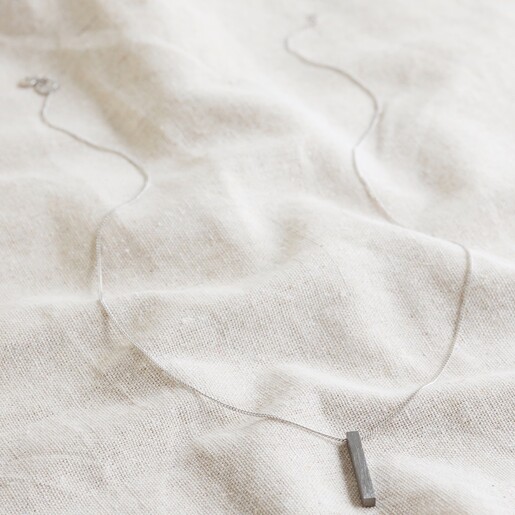 Lisa Angel Men's Men's Black Bar Necklace