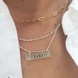 Lisa Angel Ladies' Personalised Acrylic Bar Name Necklace
