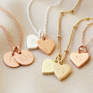 Personalised 18th Birthday Charm Necklace