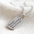 Lisa Angel Engraved Personalised Stainless Steel Dog Tag Charm Necklace