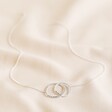 Personalised Sterling Silver Organic Shape Interlocking Hoop Necklace