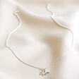 Personalised Sterling Silver Snowflake and Initial Charm Necklace Length