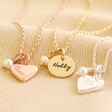 Lisa Angel Personalised Freshwater Pearl Charm Necklace