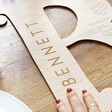 Engraved and Personalised Large Wooden Wedding Letter