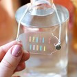 Personalised Rainbow Acrylic Bottle Tag