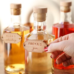 Personalised Wooden Bottle Tag