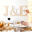 Personalised Wooden Wedding Letter on Wall
