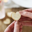 Set of 3 Handmade 'Reasons Why I Love You' Wooden Heart Tokens