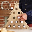 Personalised Wooden Christmas Tree Beer Advent Calendar
