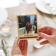Hands Holding Personalised Polaroid Photo Wooden Frame From Lisa Angel
