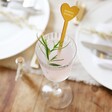 Mirrored Gold Lisa Angel Personalised Set of 4 Acrylic Cocktail Stirrers