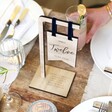 In-House Made Personalised Wooden Standing Wedding Table Number