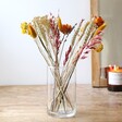 Small Cylinder Glass Vase with Autumnal Flowers