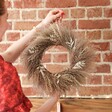 Dried Pampas Grass Wreath with Model
