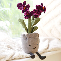Jellycat Amuseable Purple Orchid Pot Soft Toy