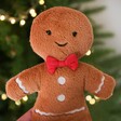 Close Up of Jellycat Jolly Gingerbread Fred Soft Toy