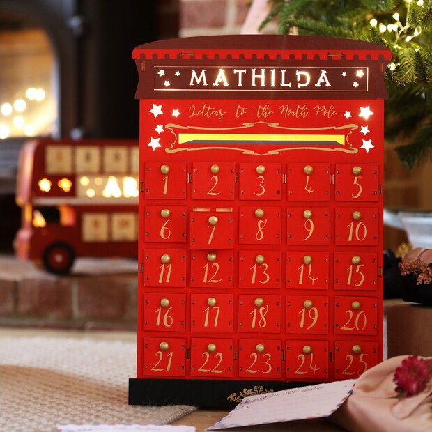 Personalised Postbox Advent Calendar | Lisa Angel