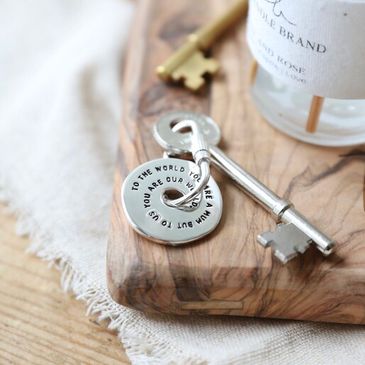 Meaningful Words Mum Keyring in Silver for Her