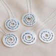 Five Meaningful Words Pendant Necklaces