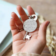Silver Engraved Personalised Message Stainless Steel Disc Keyring