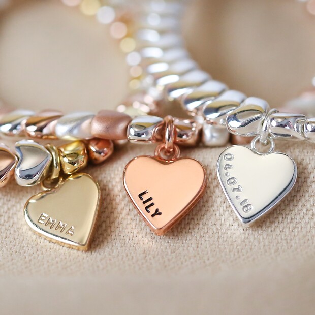 Loving Hearts Beaded Bracelet Tutorial - YouTube