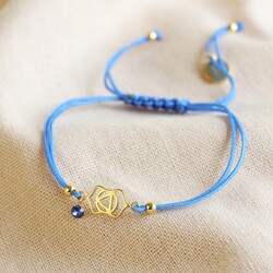 Third Eye Chakra and Swarovski Crystal Friendship Bracelet
