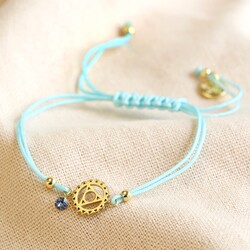 Throat Chakra and Swarovski Crystal Friendship Bracelet
