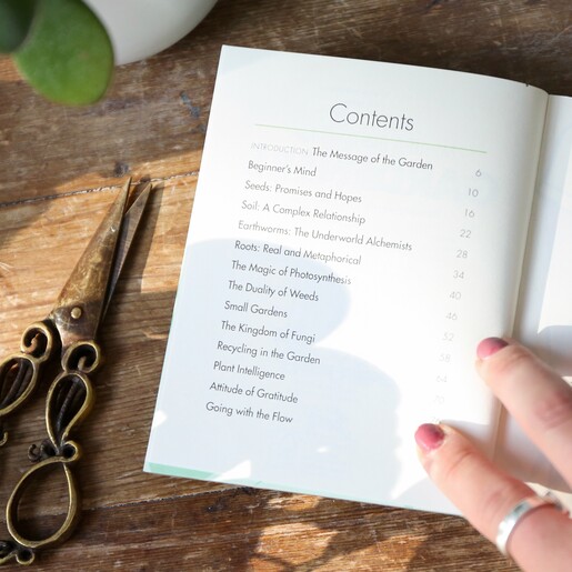 Contents of Mindful Thoughts for Gardeners Book