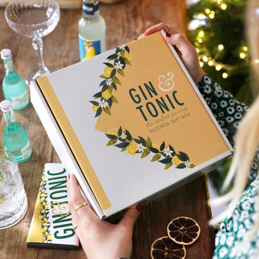 Lisa Angel Gin & Tonic Box For Gin Hamper
